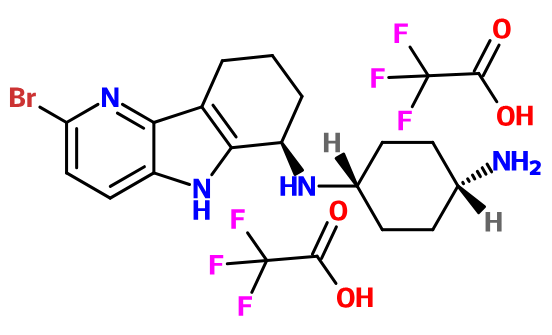 (image for) MC018520 N-(2-Bromo-6,7,8,9-tetrahydro-5H-pyrido[3,2-b]indol-6-yl)-cyclohexane-1,4-diamine; compound with trifluoro-acetic acid
